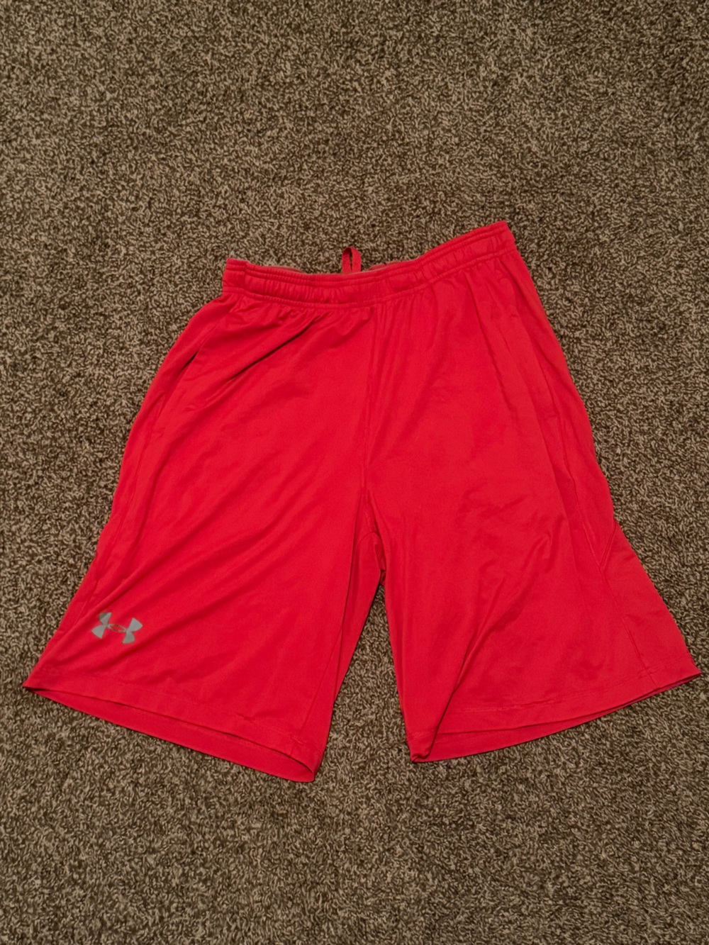 Under Armour Men's Bright Red Athletic Shorts